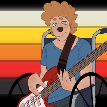 Freddy Playing Guitar